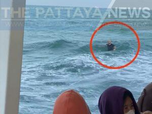 Foreigner Found Stranded in Pattaya Bay