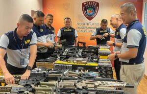 Thai Police Seize Over 400 Illegal Blank and BB Guns Worth 4 Million Baht in Bangkok Warehouse Raid