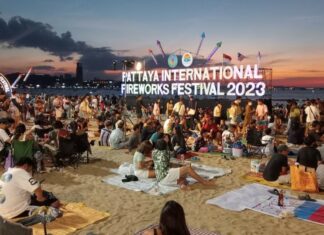 Pattaya International Fireworks Festival 2023 Lights Up the Night Sky, Draws Massive Crowds