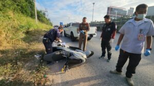 Suspected Drug Dealer Dies in Chonburi Motorbike Crash