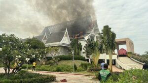 Fire at Rajamangala University in Hua Hin Causes 110 Million Baht in Damages, Investigations Underway