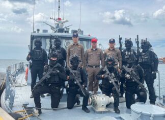 Thai Marine Police Conduct Security Exercise at Laem Chabang Port