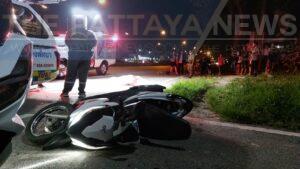 Security Guard in Banglamung Killed After Crashing Motorbike into Tree