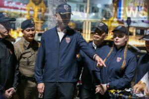 Pattaya Police Hold Massive Beach Patrol to Boost Tourists’ Confidence