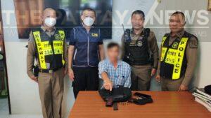 Thai Highway Police Arrest Lorry Driver for Possession of Unregistered Firearm in Nakhon Pathom