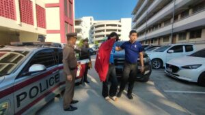 Thai Immigration Apprehends Cambodian Suspect for Discharging Firearm at Soccer Field in Pathum Thani