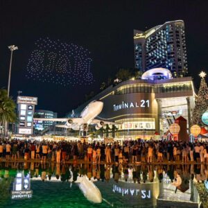 Terminal 21 Pattaya Lights Up the Sky with Spectacular Drone Show