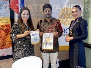 ROTARY CLUB PATTAYA INTERNATIONAL MEETS THE WORLD WITH ROTARY CHENNAI INDIA