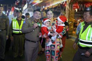 Festive Spirit Fills Pattaya Walking Street on Christmas Day