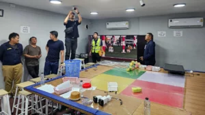 Don Mueang Police Raid Gambling Den Disguised as Abandoned Futsal Stadium; 63 Individuals Detained