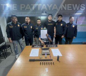 Pattaya Man Living in Abandoned Batman Disco Arrested for Illegal Drugs and Firearms
