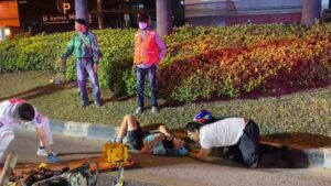 Teenagers and Foreigner Injured in Pattaya Motorcycle Crash