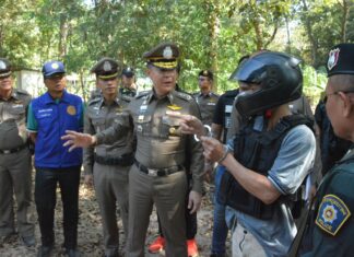 Muang Maha Sarakham polisen arresterade misstänkt för mord på flickvän; Kropp hittades gömd i skogen