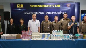 Thai Police Bust Counterfeit Cosmetics Warehouse in Lat Krabang, Chinese Investor Allegedly Distributing Illegal Products Online