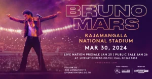 Bruno Mars Set to Make Bangkok Groove in March 2024, First Time In Six Years