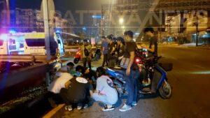 Early Morning Pattaya Motorcycle Accident Injures Three People