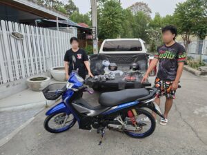 Pattaya Police Arrest Couple Linked to String of Motorcycle Thefts