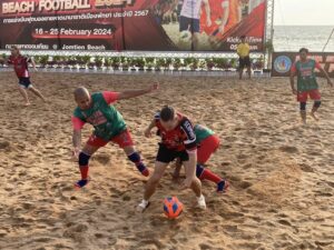 Pattaya International Beach Football Tournament Kicks Off on Jomtien Beach