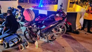 Chonburi Motorcycle Collision Sends Two to Hospital