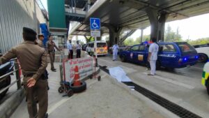 Taiwanese Man Falls to Death at Khu Khot BTS Station in Pathum Thani, Police Investigating