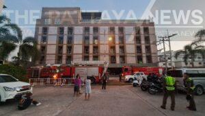 Pattaya Hotel Fire Extinguished Early Yesterday Morning, One Room Damaged, No Injuries