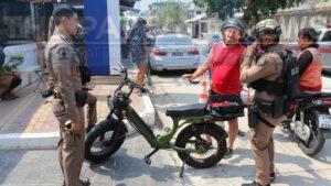 Bike Thief Apprehended by Good Samaritans in Pattaya After Stealing Electric Bike from Australian Man
