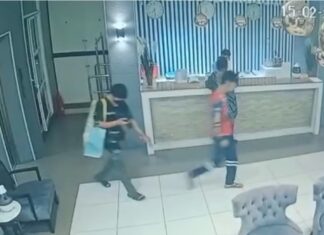 Pattaya Hotel Guests Caught Stealing Speaker on Camera