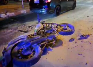 Chopper Rider Seriously Burned in Pattaya Motorbike Crash
