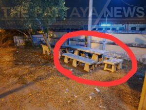 Thief Steals Benches from Pattaya Rescue Foundation