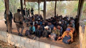 62 Burmese Nationals Apprehended in Illegal Immigration Bust in Kanchanaburi