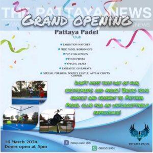 Grand Opening of Pattaya Padel Club Set to Revolutionize Sports and Recreation in Pattaya