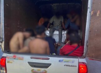 Тайская дорожная полиция арестовала подозреваемую в незаконной контрабанде иммигрантов: задержаны 4 подозреваемых из Таиланда и 19 граждан Мьянмы