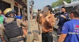 Teenager Allegedly High On Marijuana Assaults Police After Serious Motorbike Accident in Thailand