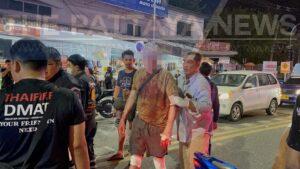 Allegedly Intoxicated and Speeding British Man on Motorbike Crashes Into Pattaya Taxi, Seriously Injures Two Girls, and Tries to Flee, Say Police