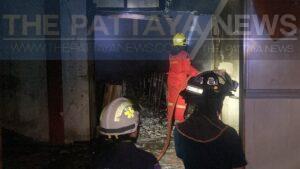 Fire Guts Abandoned Pub in Pattaya