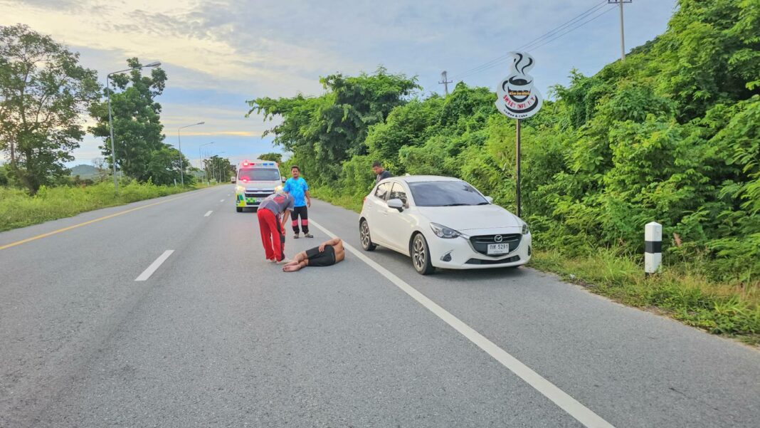Sattahip Drunk Driver Found Asleep in Middle of Road After Parking Car ...