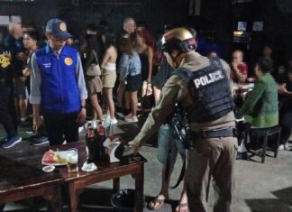 Полиция Паттайи обыскала развлекательные заведения и арестовала двух предполагаемых потребителей наркотиков