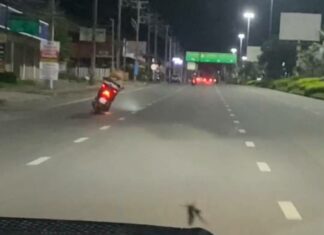 Man Driving Recklessly on Pattaya Road Raises Concerns