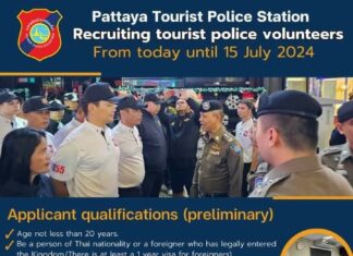 Pattaya Tourist Police Volunteers Now Recruiting!