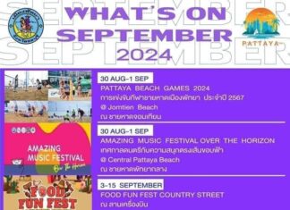 September Events Happening in Pattaya