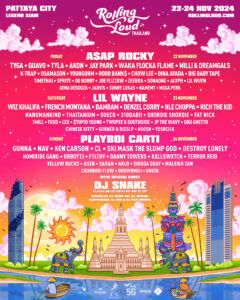 Rolling Loud Thailand 2024 Announces Full Lineup, Headlined by Playboi Carti, A$AP Rocky, and Lil Wayne