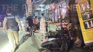 Motorcyclist Killed in High-Speed Crash with Sedan in Pattaya