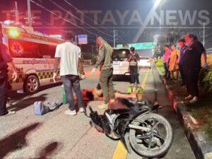 Motorcyclist Critically Injured in Pattaya Hit-and-Run Accident
