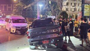 Alleged Drunk Driver Causes Four-Car Crash in Pattaya