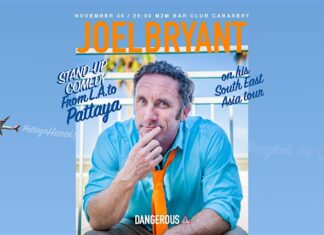 Veteran Stand Up Comedian Joel Bryant Performing in Jomtien This Weekend!