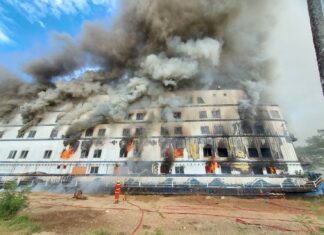 Fire Guts Ghost Ship Hotel on Koh Chang