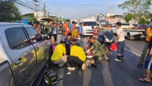Drunk Driver Kills Police Officer, Injures Parents and Students Near School in Nakhon Ratchasima