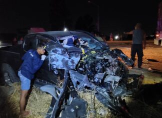 Multiple Injuries in Pickup Truck Crash Involving Six Vehicles Near Pattaya