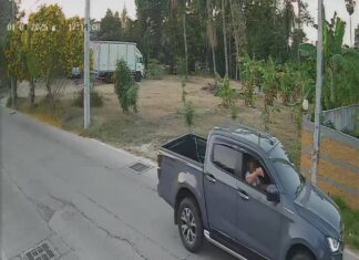 Pickup Driver Deliberately Rams Motorcycles in Pattaya Area, Critically Injuring 47-Year-Old Woman and 17-Year-Old Boy