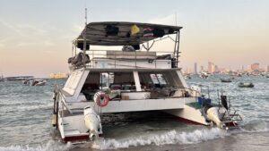 Lao Crew Member Severely Burned in Yacht Fire Near Bali Hai Pier